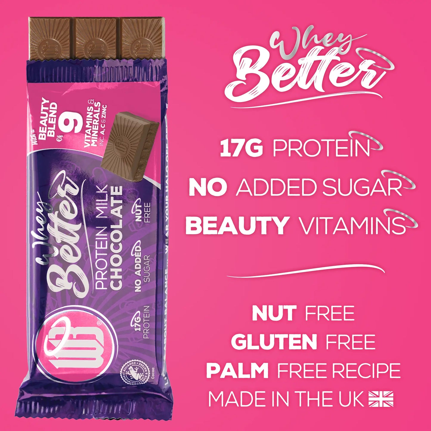 Protein Milk Chocolate 12x75g Bar Box - Beauty Blend