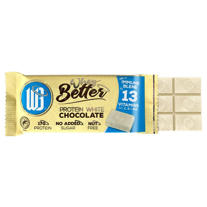 Protein White Chocolate - 75g Bar With Immune Blend Vitamins